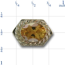 gwsl466 Citrine Bracelet Slide 